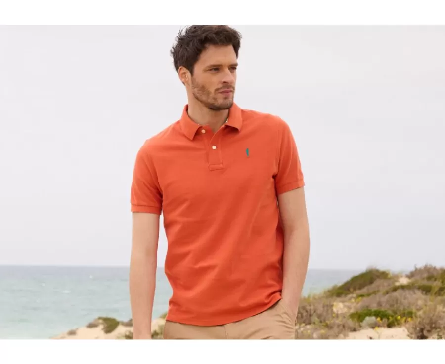 Flash Sale Polo de hombre Naranjo Oscuro Andy Ii Polos Corte Ajustado