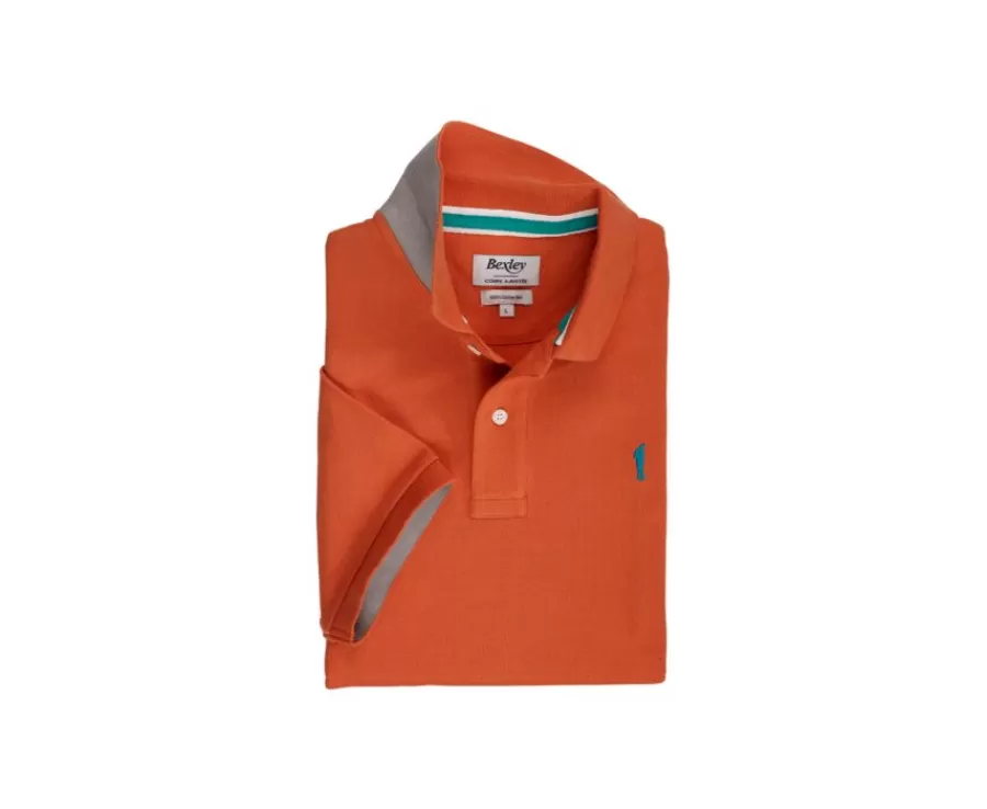 Flash Sale Polo de hombre Naranjo Oscuro Andy Ii Polos Corte Ajustado