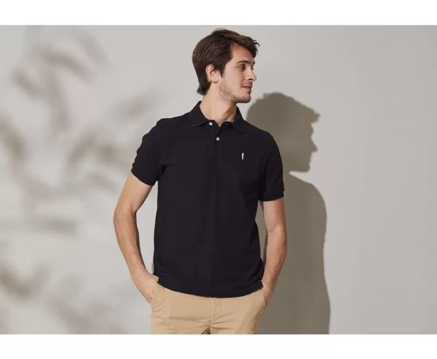 Store Polo de hombre Negro Andy Ii Polos Corte Ajustado