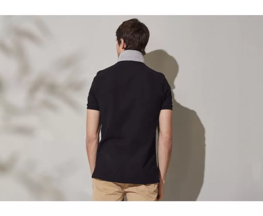 Store Polo de hombre Negro Andy Ii Polos Corte Ajustado