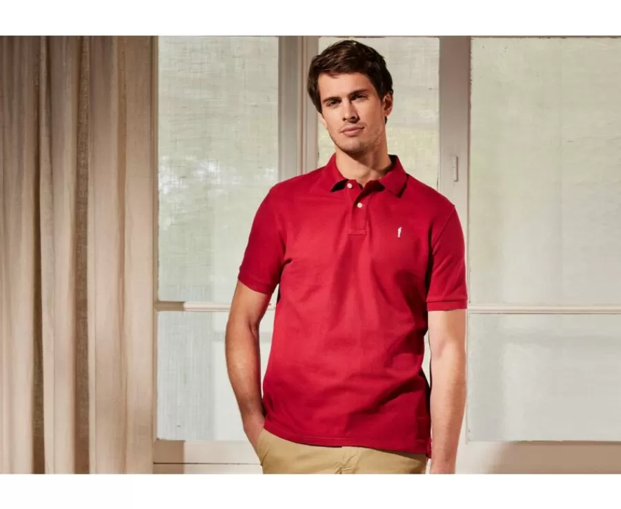 Store Polo de hombre Rojo oscuro Andy Ii Polos Corte Ajustado