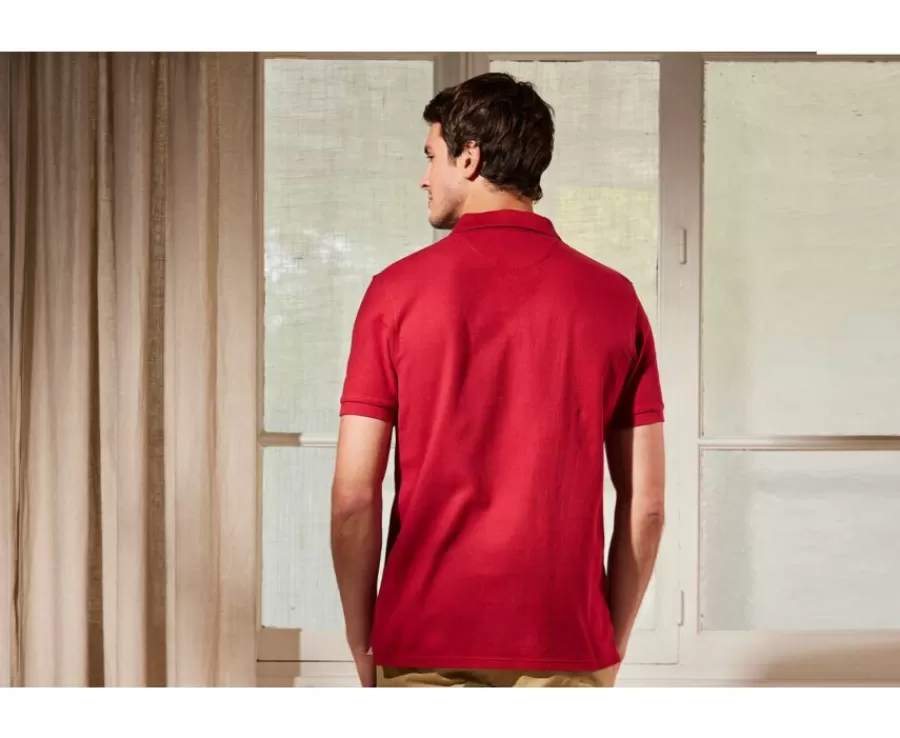 Store Polo de hombre Rojo oscuro Andy Ii Polos Corte Ajustado