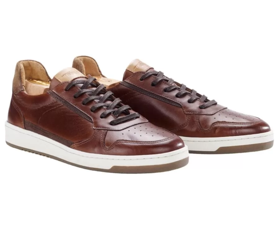 Clearance Zapatillas de hombre Chocolate Patinado Kolora Zapatillas | Zapatillas Blancas