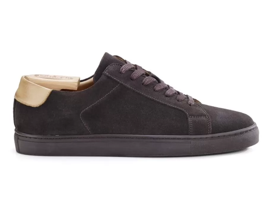 Cheap Zapatillas de hombre terciopelo Pardo Inglewood Zapatillas | Zapatillas Blancas