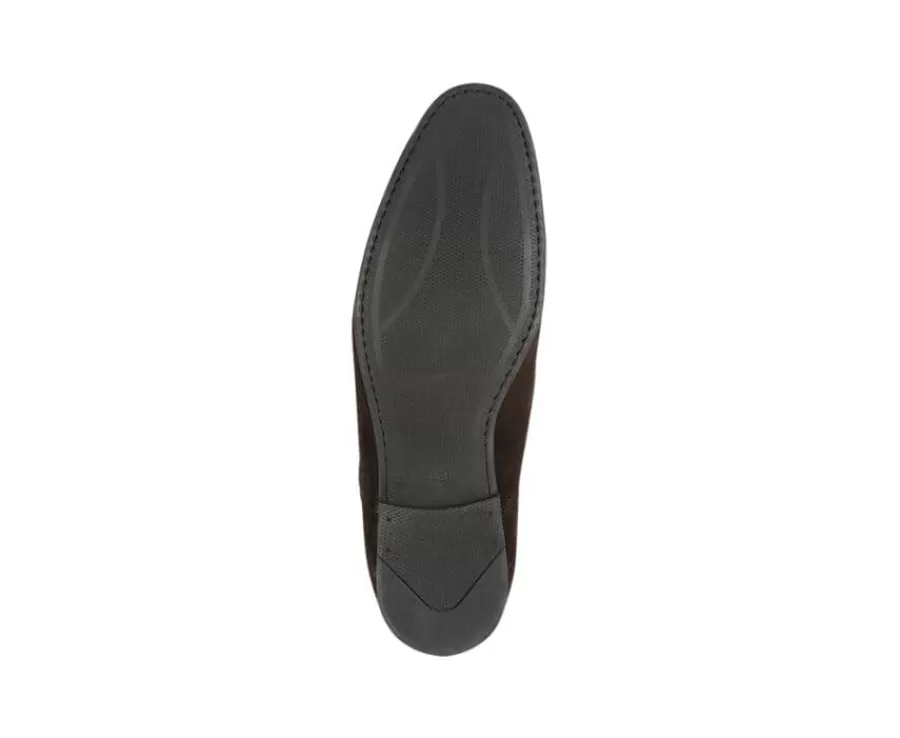 Shop Zapato Oxford de terciopelo Marrón para hombre Suela de caucho Lennox Gomme Urban Zapatos Confort | Zapatos Oxford