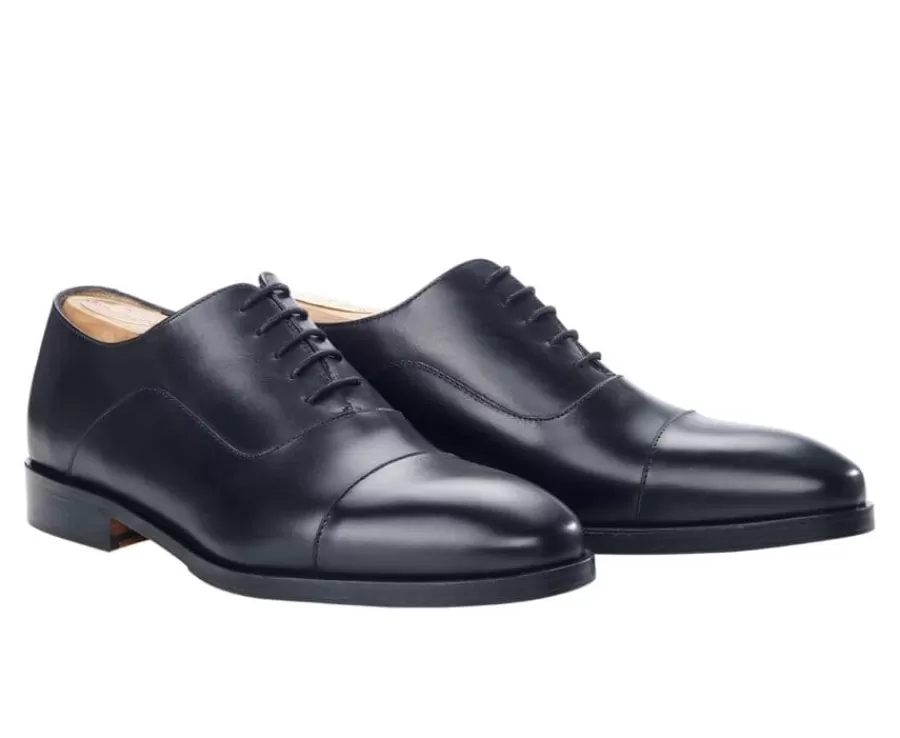 Clearance Zapato Oxford Negro con suela de cuero Grakley Zapatos Oxford | Zapatos De Boda