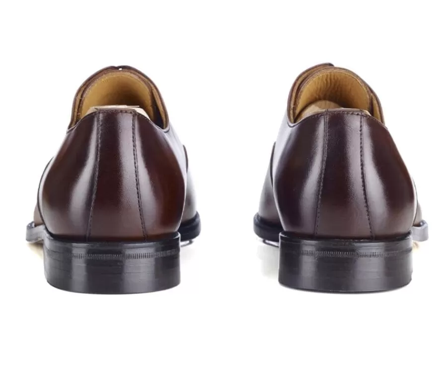 Discount Zapato Oxford para hombre Chocolate Patinado con suela de cuero Winford Zapatos Confort | Zapatos Oxford