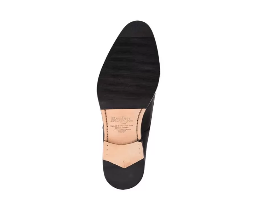 Fashion Zapatos derby negros para hombre con suela de cuero Mayfair Classic Patin Zapatos Confort | Zapatos Derby Y Bluchers