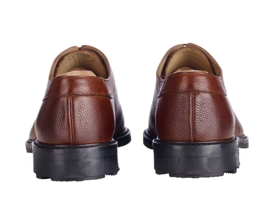 Outlet Zapatos Derby para hombre Suela de caucho Cognac granulado Kent Gomme Country Zapatos Derby Y Bluchers | Zapatos Confort