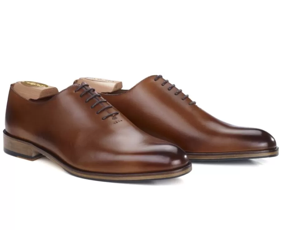 New Zapatos Oxford de piel hombre Dorado patinado Peter Patin Zapatos De Boda | Zapatos Oxford