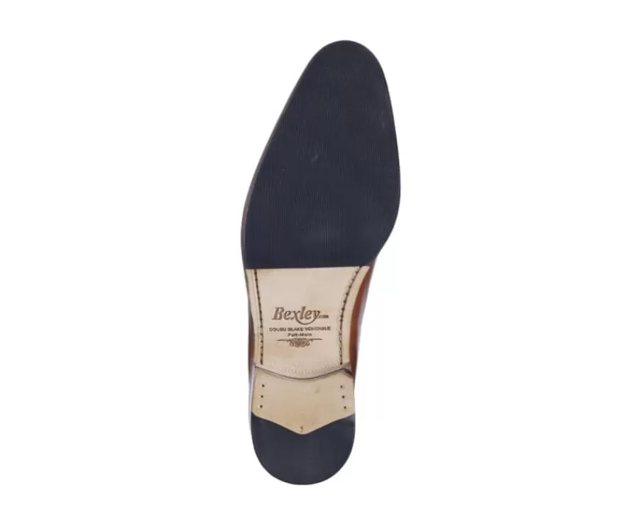 New Zapatos Oxford de piel hombre Dorado patinado Peter Patin Zapatos De Boda | Zapatos Oxford