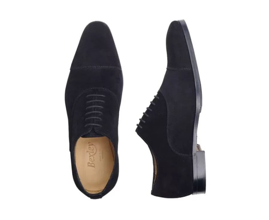 Sale Zapatos Oxford hombre Terciopelo Negro Spezia Ii Patin Zapatos De Boda