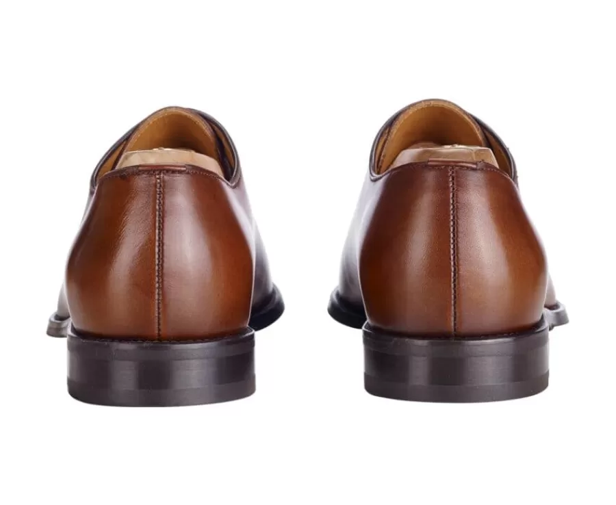 Online Zapatos oxford para hombre Coñac patinado Stanford Gomme Zapatos Oxford