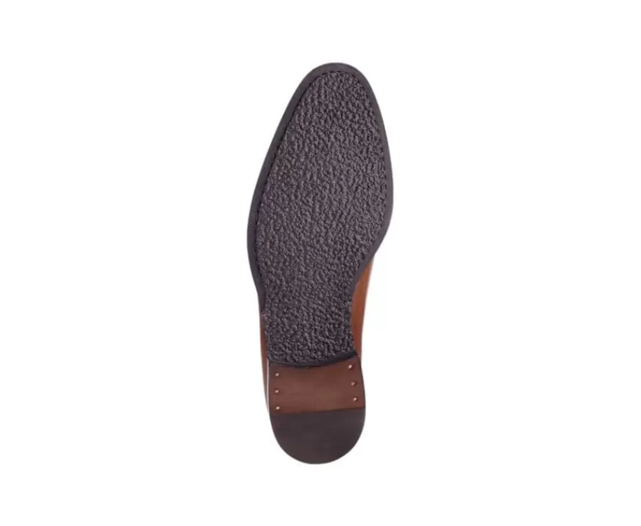 Online Zapatos oxford para hombre Coñac patinado Stanford Gomme Zapatos Oxford